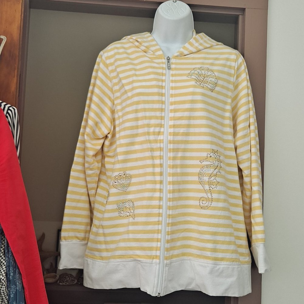 Quacker Factory Nautical Sequin Discontinued Stri… - image 1